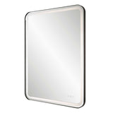Crofton Lighted Large Mirror - Black by Uttermost - View 4