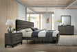 Ioana Antique Grey Finish Wood Bed Room Set, King Size Bed, Dresser, Mirror, Night Stand - sold by Home Elegance USA