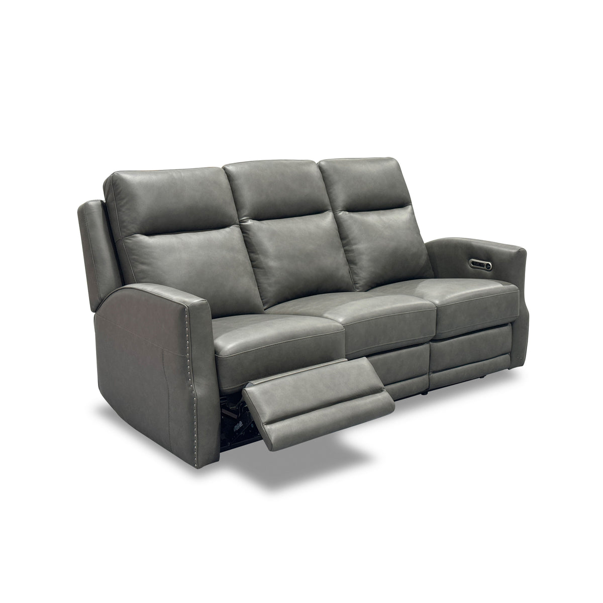 Maxwell Power Reclining Sofa With Power Headrests And Lumbar - Cinder | Flexsteel
