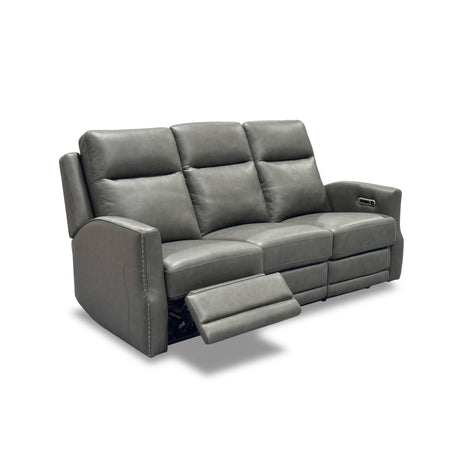 Maxwell Power Reclining Sofa With Power Headrests And Lumbar - Cinder | Flexsteel