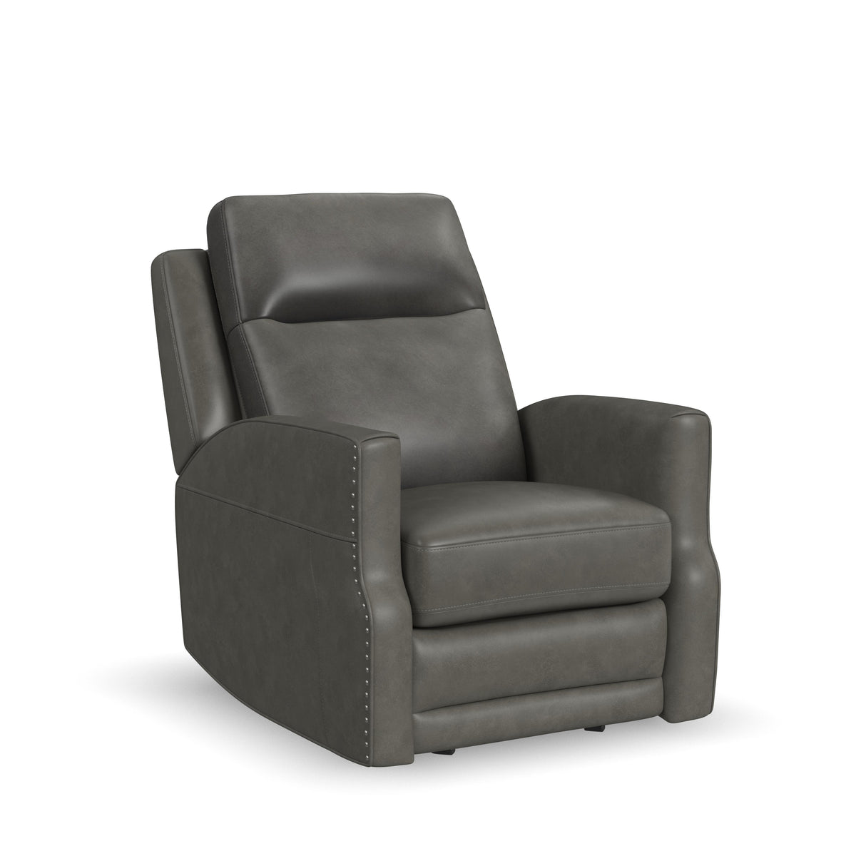 Maxwell Power Gliding Recliner With Power Headrest And Lumbar - Cinder | Flexsteel