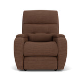 Strait Transitional Fabric Power Recliner With Power Headrest | Flexsteel