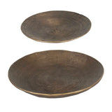 Stratum Round Bowls (Set of 2) Brass - Bronze by Uttermost - View 3