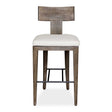 Cellini Outdoor Bar Stool - Dark Brown / White by Uttermost - View 1