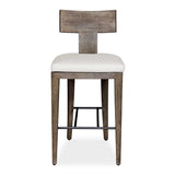 Cellini Outdoor Bar Stool - Dark Brown / White by Uttermost - View 1