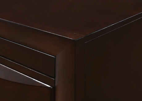 1pc Dark Cherry Finish 3 Drawers Shelf Storage Space TV Stand Bedroom Living Room Furniture - sold by Home Elegance USA