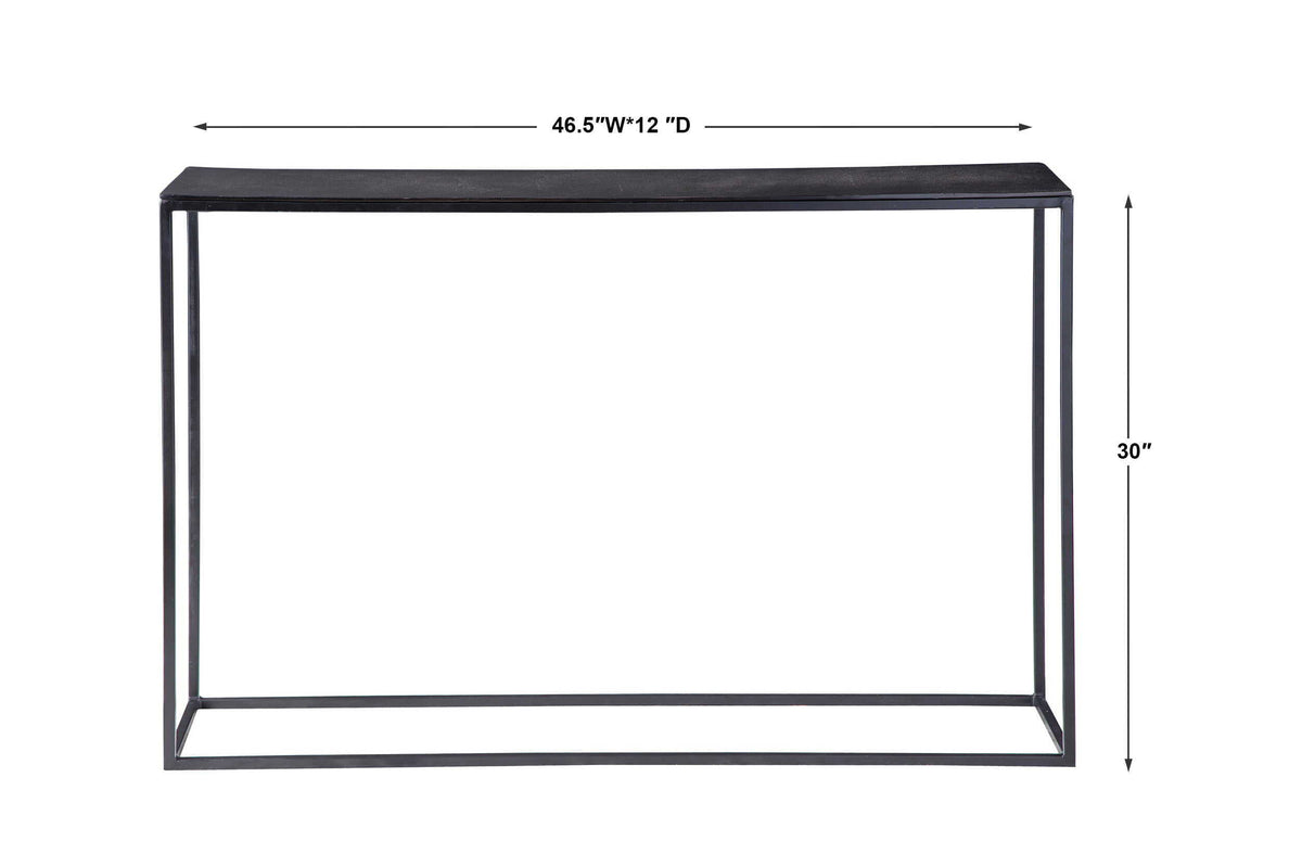 Coreene Industrial Console Table - Black by Uttermost - View 5