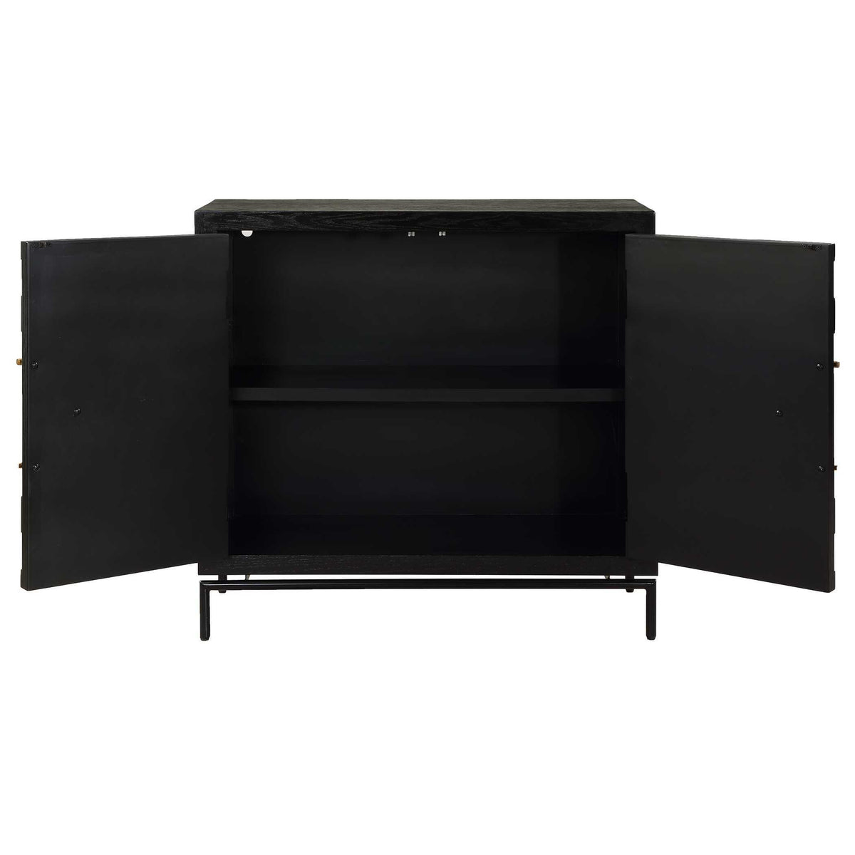 Briseis 2 Door Cabinet - Black by Uttermost - View 10