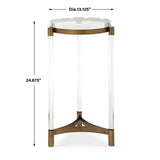 Pereira Round Acrylic Accent Table - Bronze by Uttermost - View 7
