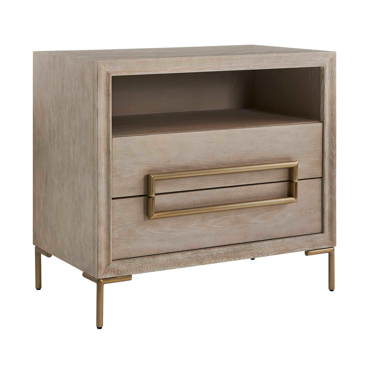 Alessia Modern Side Table Light Oak - Light Brown by Uttermost - View 6