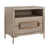 Alessia Modern Side Table Light Oak - Light Brown by Uttermost - View 6