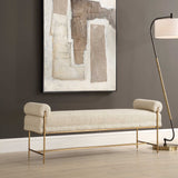 Bolster Bench - White by Uttermost - View 3