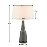 Slovis Table Lamp - Gray by Uttermost - View 3