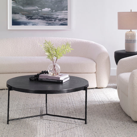 Trellick Modern Coffee Table - Black by Uttermost - View 2