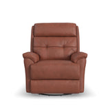 Sophisticated Power Swivel Gliding Recliner With Power Headrest & Lumbar | Flexsteel