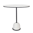 Morro Marble Side Table - White / Black by Uttermost - View 1