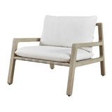 Strapped Outdoor Lounge Chair - Light Brown / Light Gray by Uttermost - View 7
