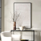 Clean Slate Slate Hand Painted Canvas - Dark Gray by Uttermost - View 2