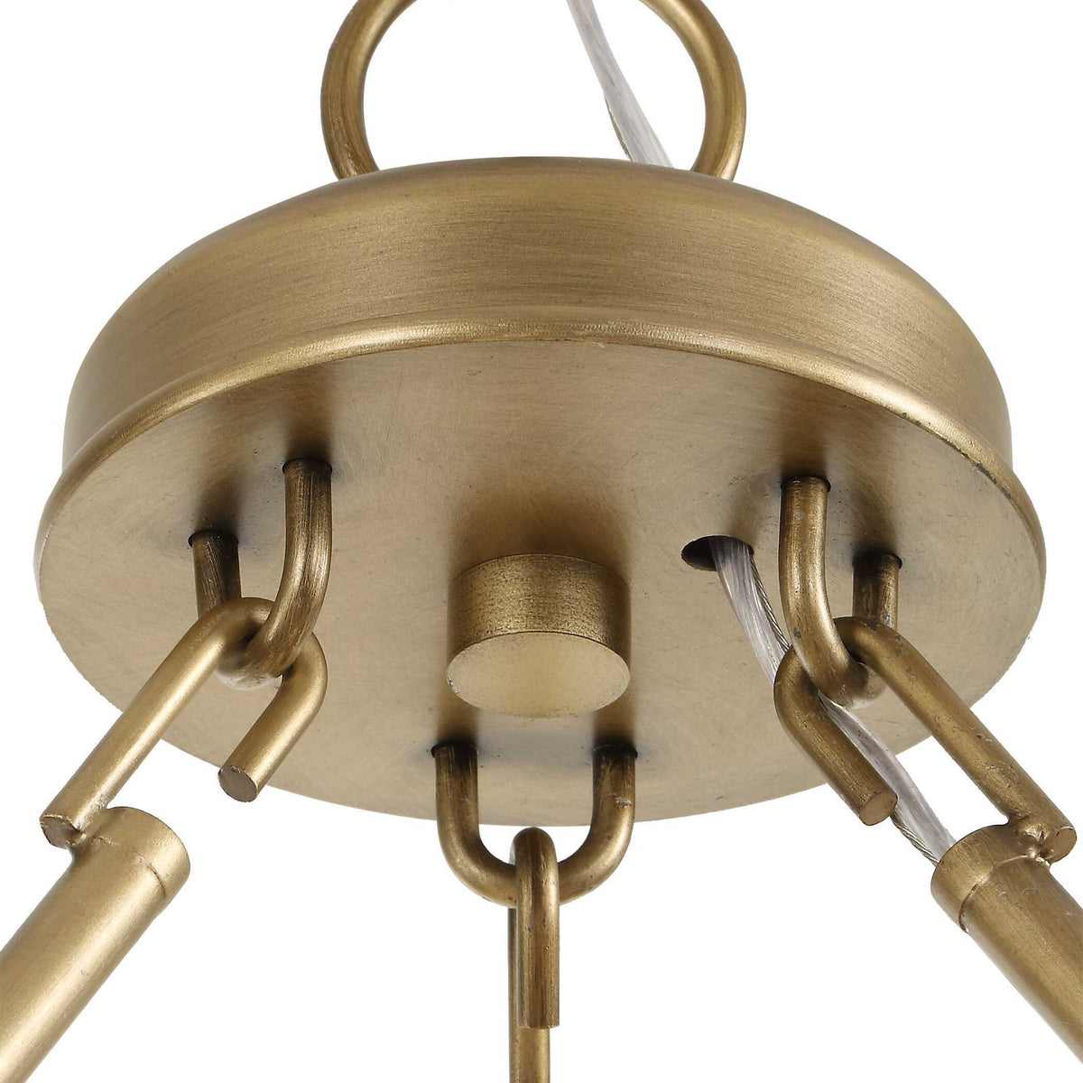 Ladakh 9 Light Round Wicker Pendant - Gold by Uttermost - View 13