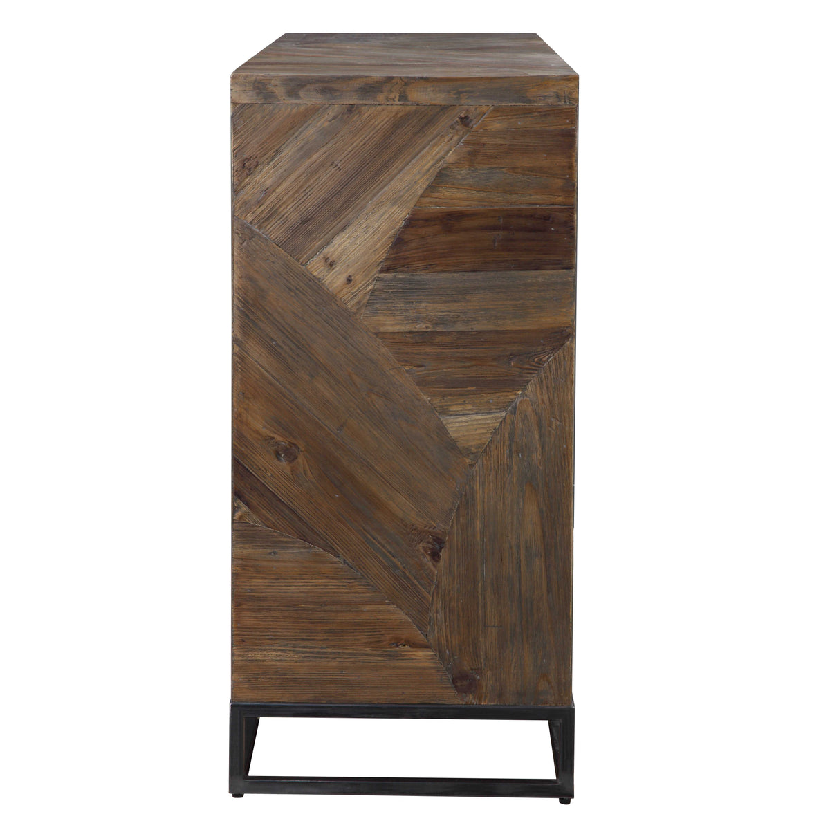 Evros Reclaimed Wood 2 Door Cabinet - Dark Brown by Uttermost - View 9