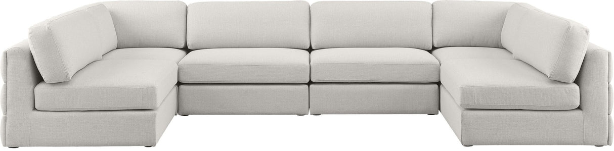 Beckham - Modular Sectional 6 Piece - Beige - Modern & Contemporary | Home Elegance USA