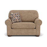 Preston Fabric Chair And a Half | Flexsteel