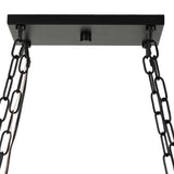 Edgecomb 10 Light Indoor-Outdoor Chandelier Black / Gray - Gray / Black by Uttermost - View 6