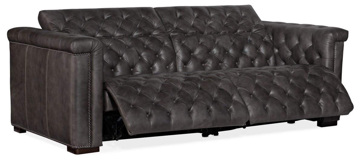 Savion 1.5 LAF-RAF 2 Over 2 Sofa With Power Recline Power Headrest - Dark Brown by Hooker Furniture - View 3
