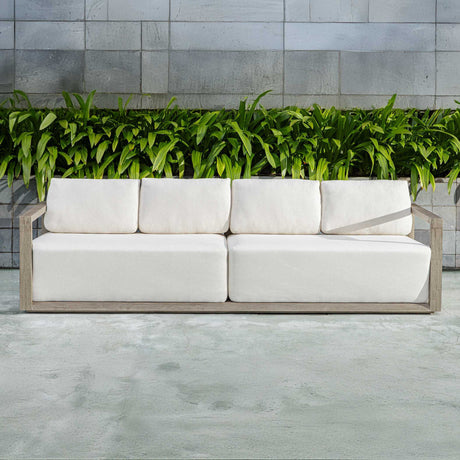 Remsen Outdoor Sofa - White by Uttermost - View 4
