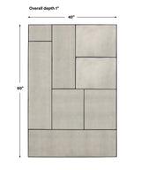 Puzzle Piece Oversized Mirror - Black by Uttermost - View 7