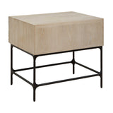 Lunar Wooden Side Table Black / Woodtone - Light Brown by Uttermost - View 7