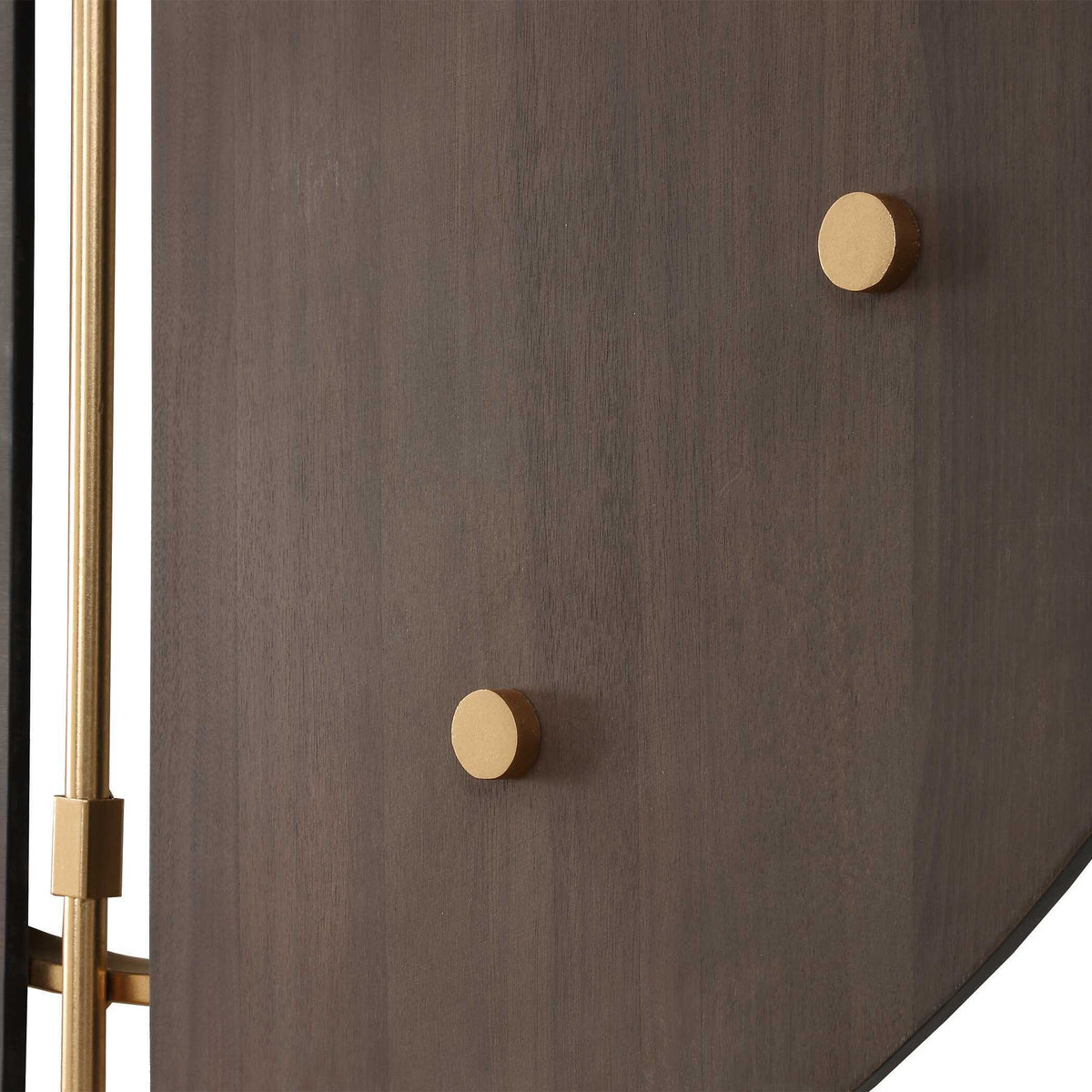 Walnut Elegance Wall Clock - Dark Brown by Uttermost - View 6