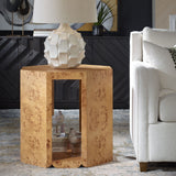 Indus Side Table Burl - Light Brown by Uttermost - View 2