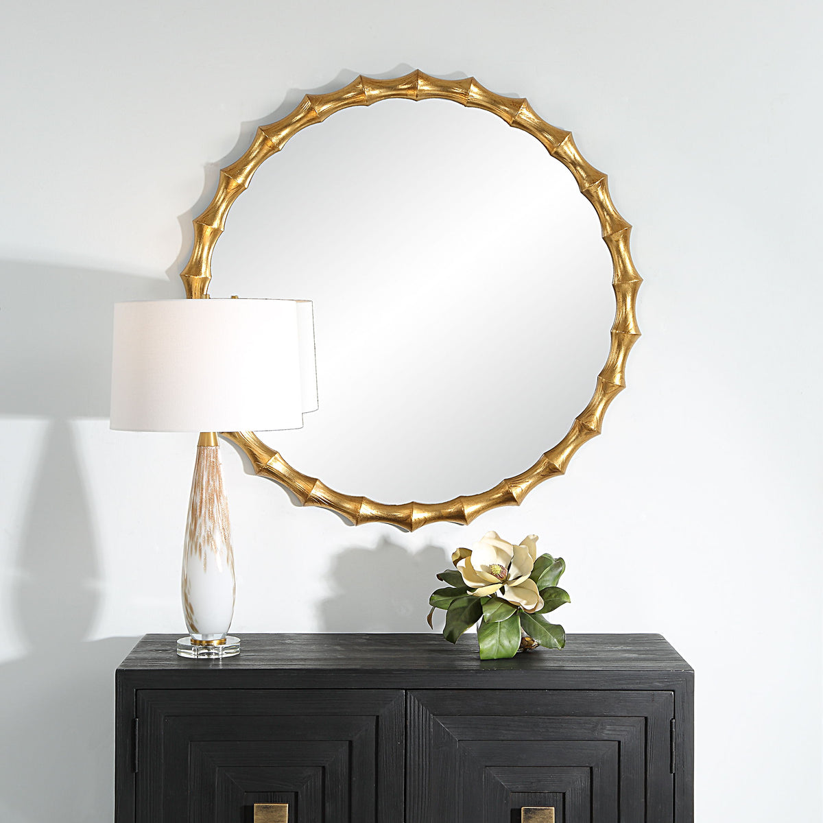 Nacala Round Mirror - Gold by Uttermost - View 2