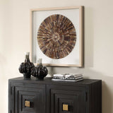 Tiger Sea Urchin Shadow Box - Dark Brown by Uttermost - View 3