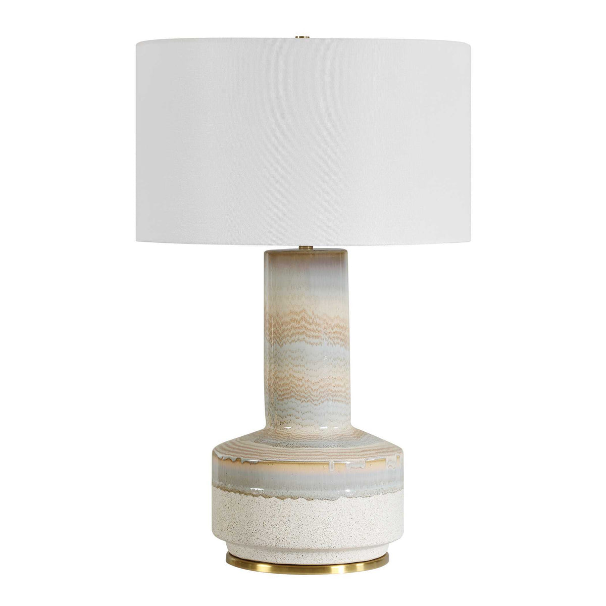 Armitage Textured Table Lamp Blue / Brown / Gray / White - Light Blue / White by Uttermost - View 4