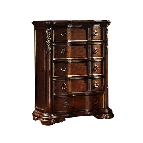 Bella Traditional style King 5pc Bedroom set made with wood in Dark Walnut - sold by Home Elegance USA