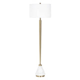 Curran Tapered Metal Floor Lamp - White by Uttermost - View 4