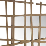 Golden Intersection Mirrored Wall Decor Brass by Uttermost - View 3
