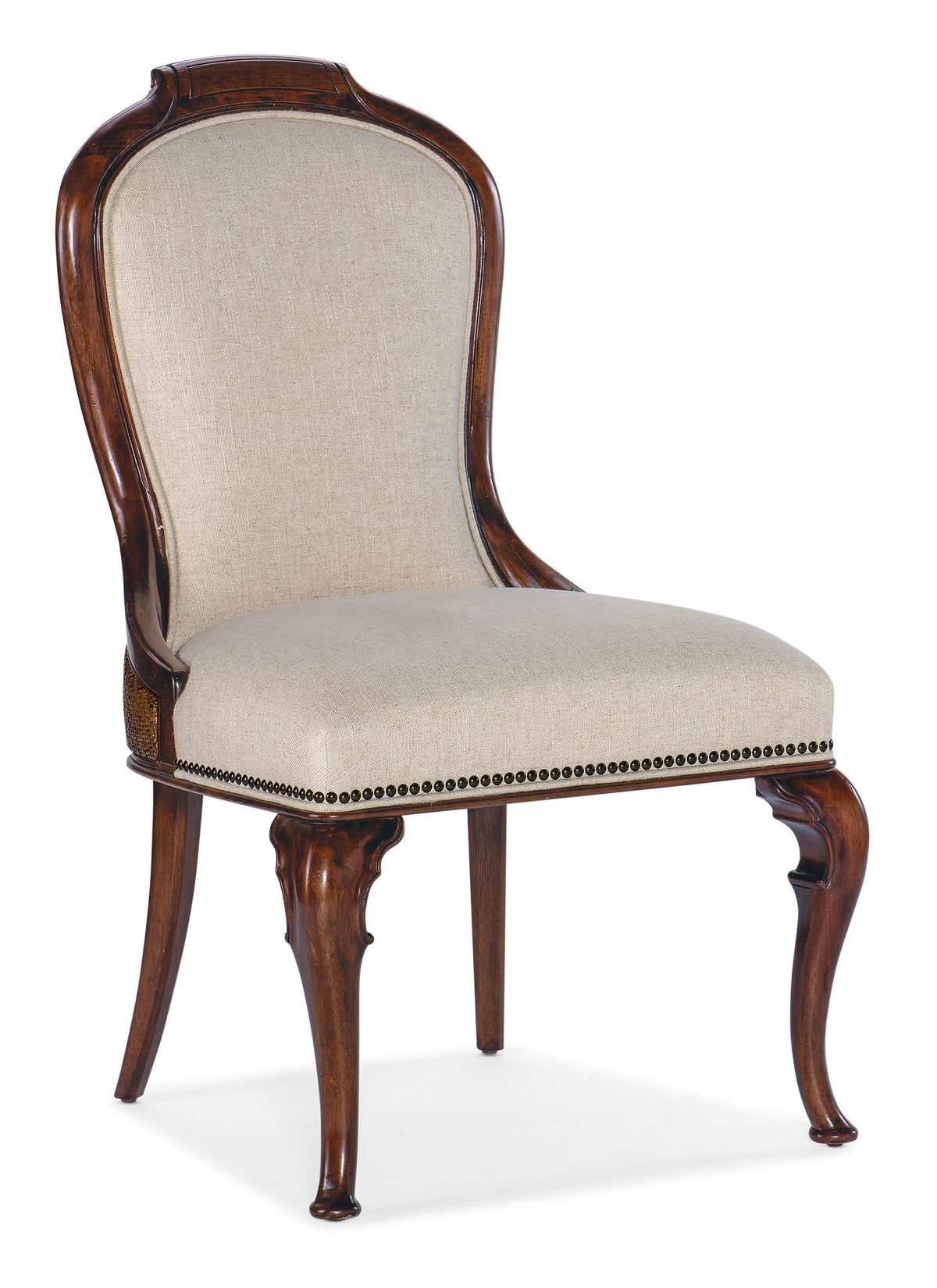 Charleston Upholstered Side Chair (Set of 2) - Dark Brown / Beige by Hooker Furniture - View 1