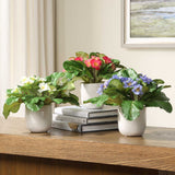 Trilogy Primrose Accents In Vases (Set of 3) - Green / White by Uttermost - View 2
