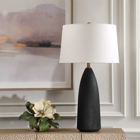 Jett Black Table Lamp by Uttermost - View 3