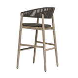 Dermott Outdoor Bar Stool - Light Brown / Dark Gray by Uttermost - View 7