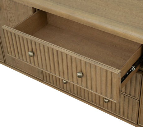 Reed Large Entertainment Base - Driftwood Oak | Flexsteel