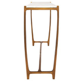 Affinity Marble Console Table - White / Gold by Uttermost - View 5