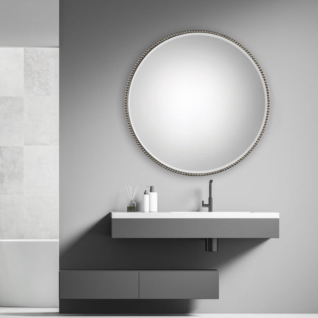 Stefania Beaded Round Mirror | Uttermost - sold by Home Elegance USA