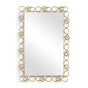 Twist It Mirror Antique Brass - Gold by Uttermost - View 1