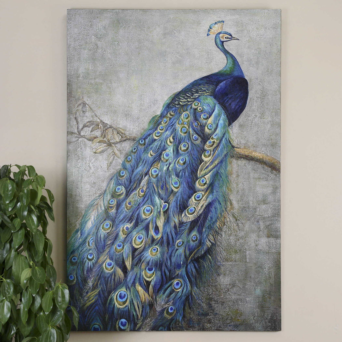 Proud Papa Hand Painted Art - Blue by Uttermost - View 2