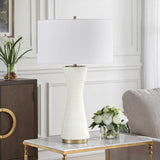 Ridgeline Matte White Table Lamp by Uttermost - View 3