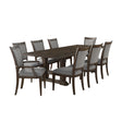 Classic Dining Furniture 9pc Set Extendable Dining Table with 2 Armchairs 6 Side Chairs Driftwood Brown Finish Durable Wooden